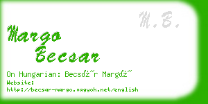 margo becsar business card